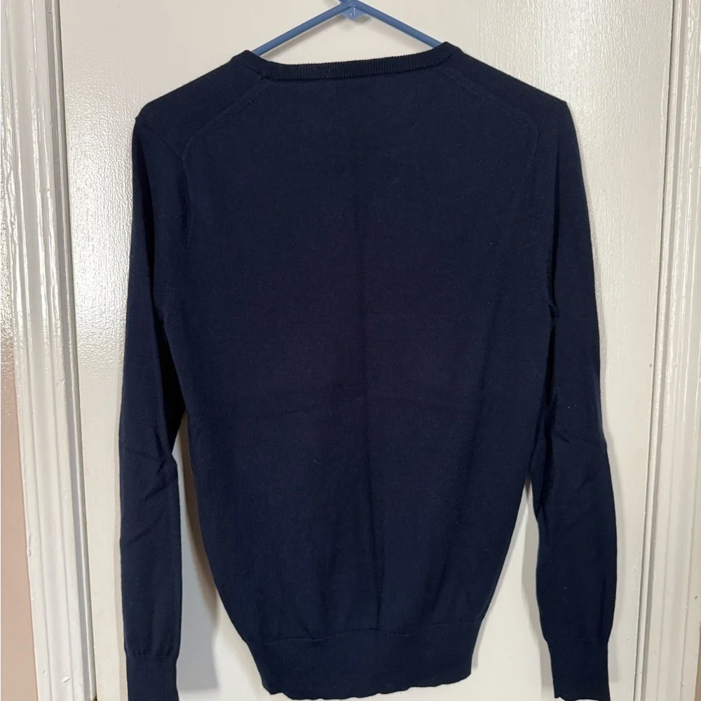 Men’s Navy XS J.Crew Merino Wool-Blend Crewneck Sweater - Picture 2 of 5